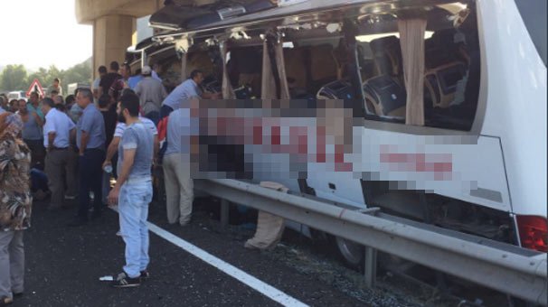 Ankara Pamukkale Turizm Yolcu Otobüsü kaza