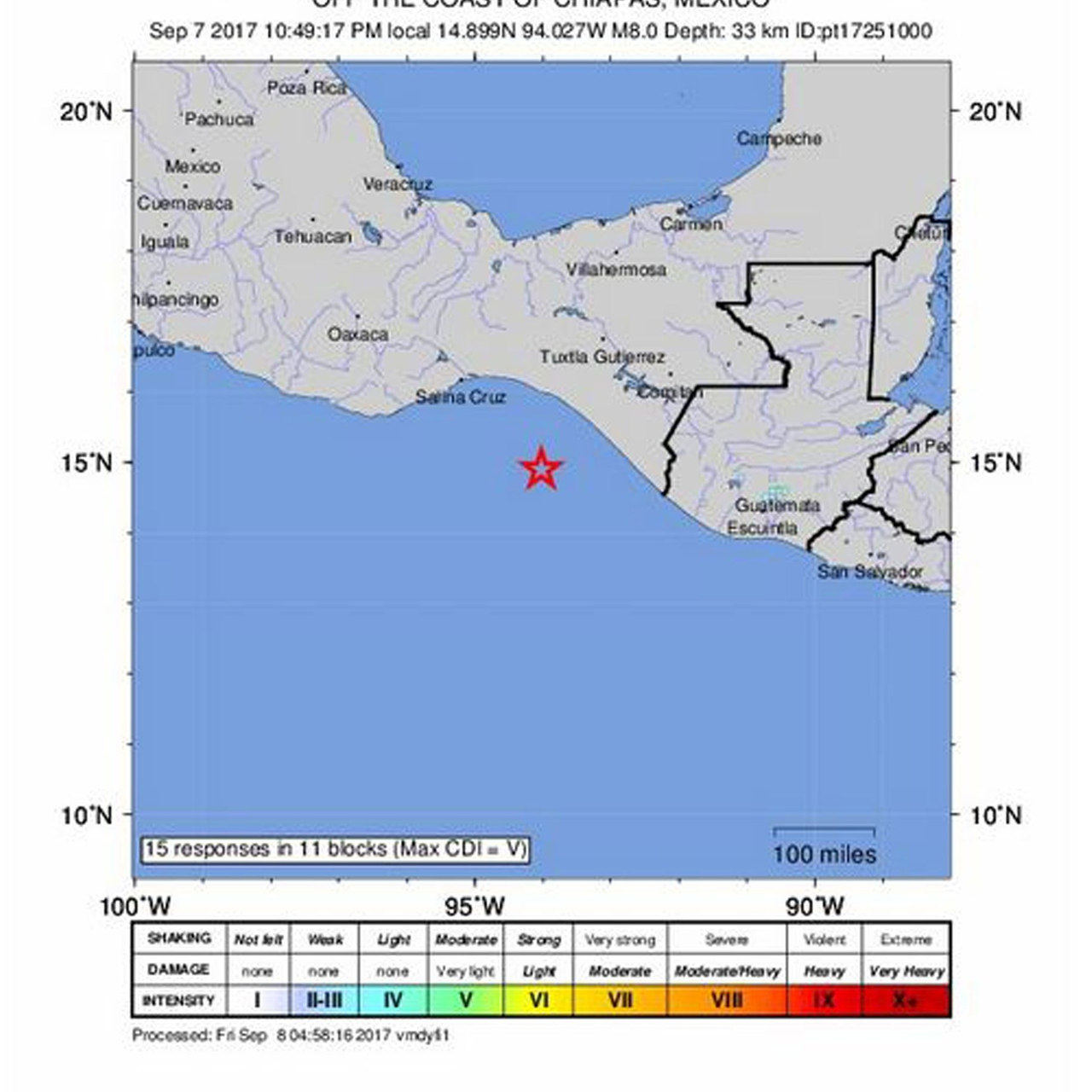 Mexico Eartquake today