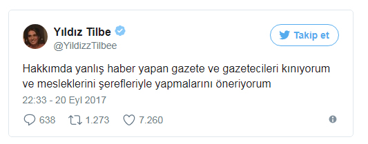 Yıldız Tilbe İntihar Açıklaması Twitter