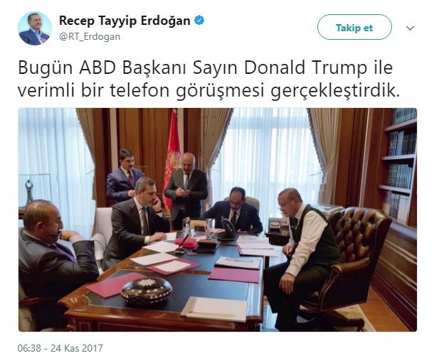 Erdoğan Trump telefon görüşmesi YPG silah