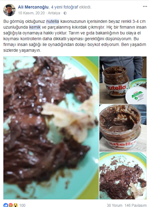 Nutella Çikolata zararları Kanser - Ali Mercanoğlu
