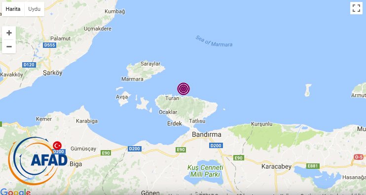 Son dakika Marmara depremi