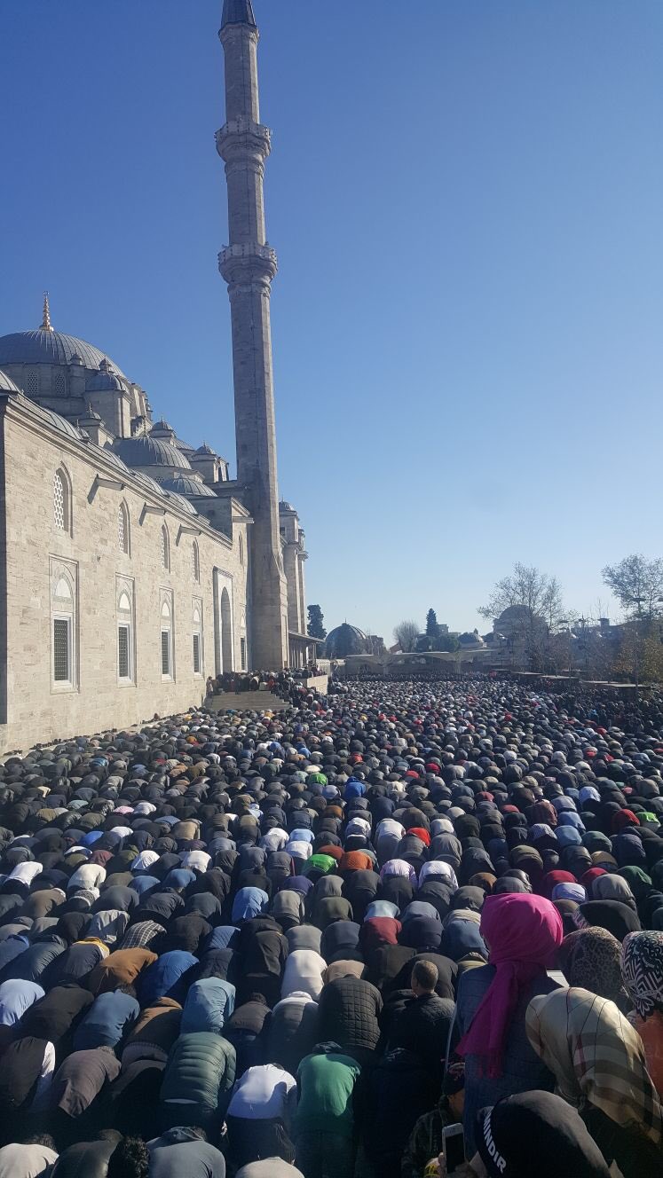 Kudüs İstanbul protestoları Fatih Cami