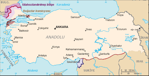 Sevr Antlaşması Harita Türkiye