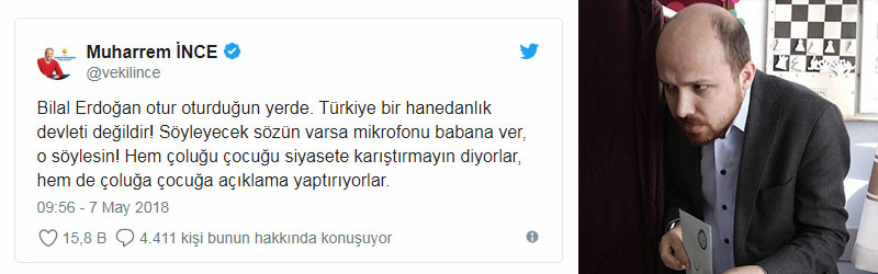 Bilal Erdoğan'a ince ayar