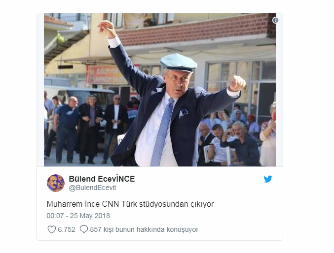 CNN Türk Muharrem İnce Sosyal Medya Yorumları