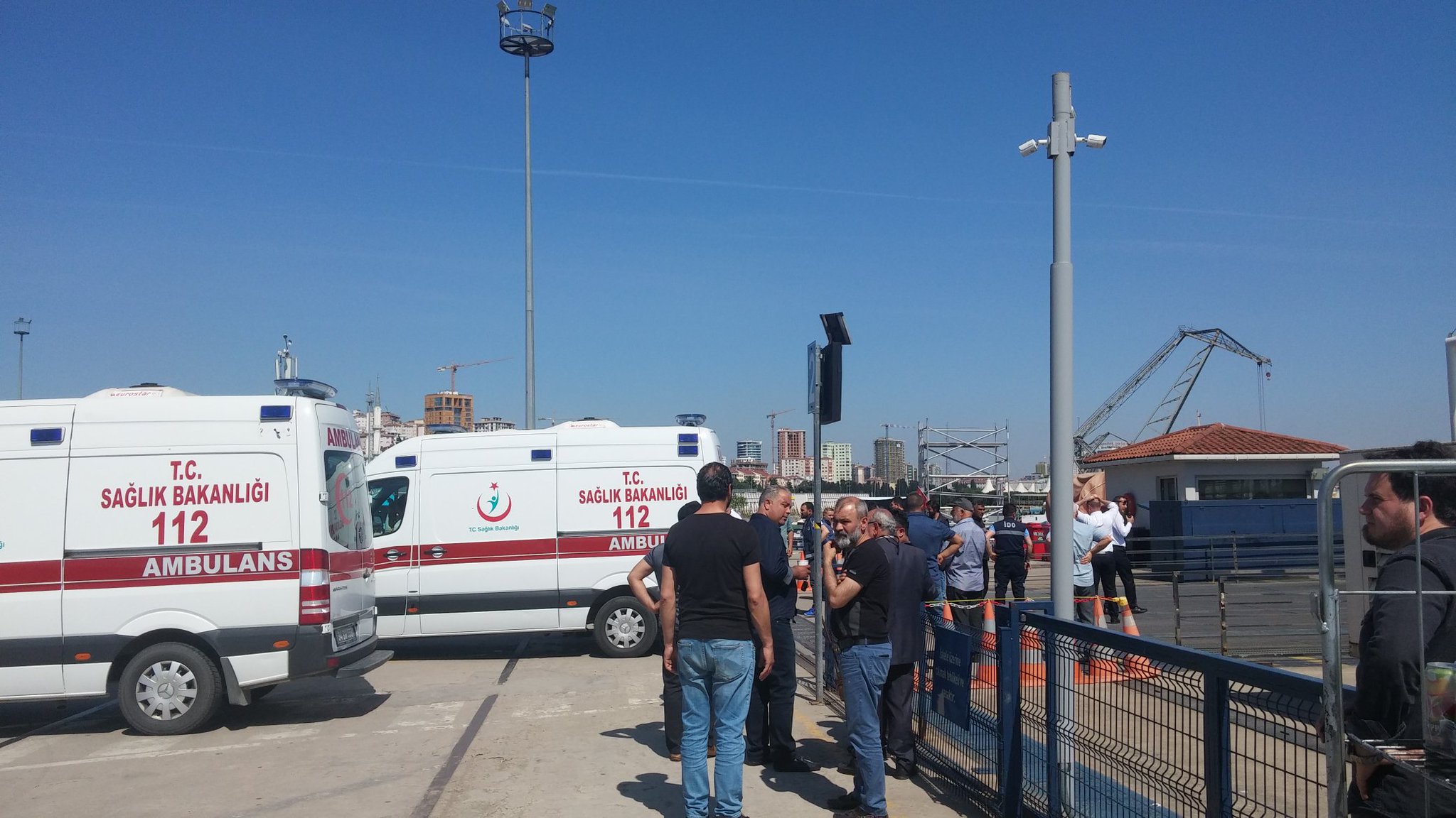 İstanbul'da feribot kazası ilk görünüler