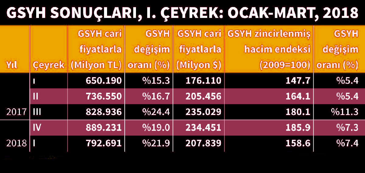 Büyüme Rakamları TÜİK