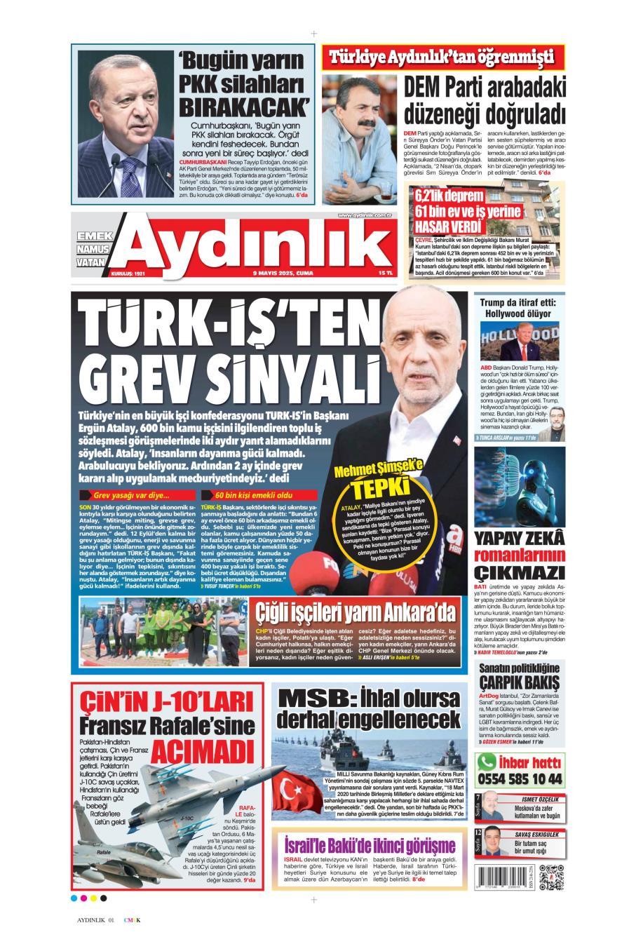 Aydınlık Gazetesi Manşetleri