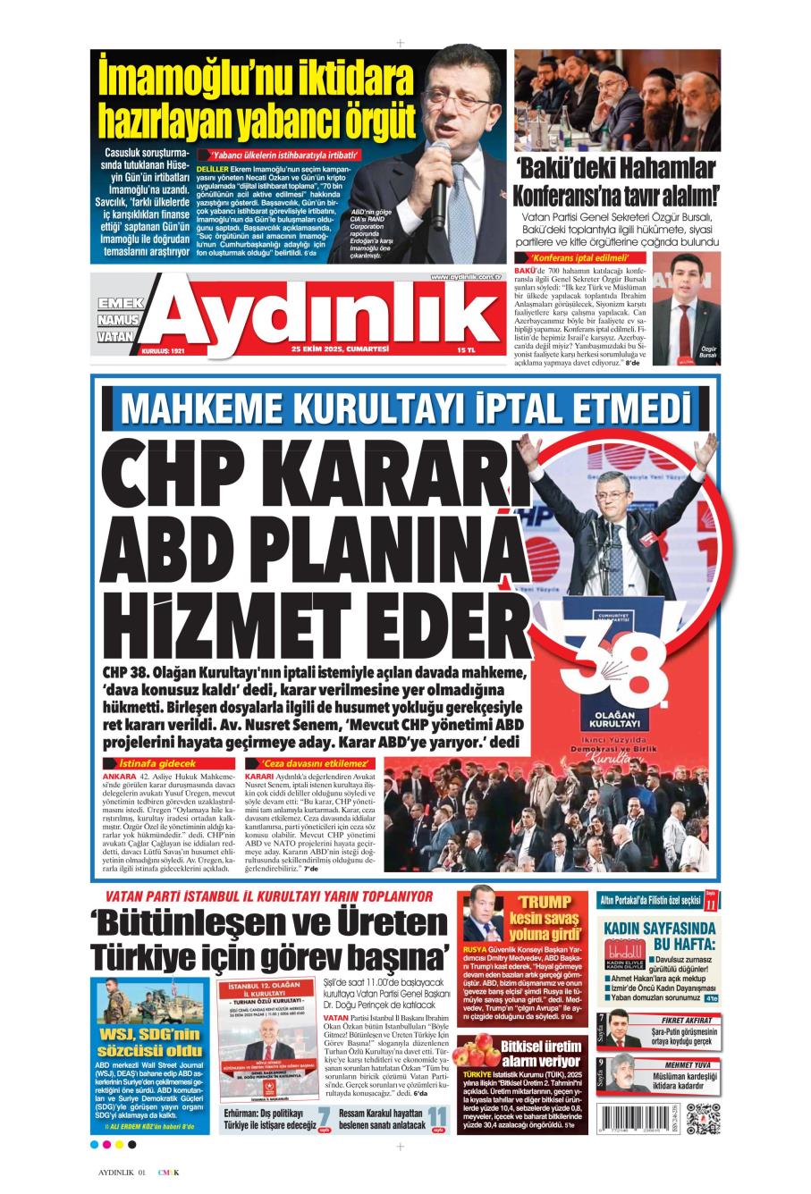aydinlik gazetesi yazarlari