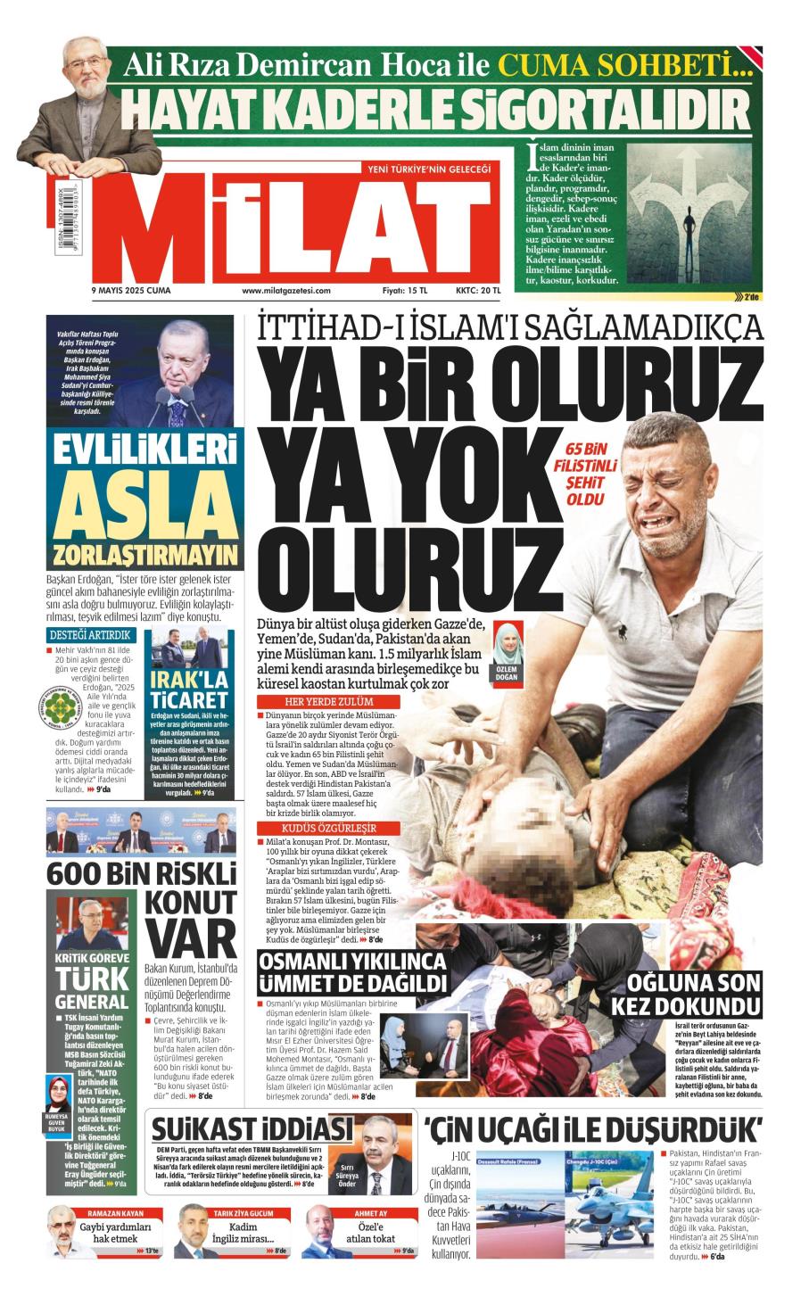 Milat Gazetesi Manşetleri