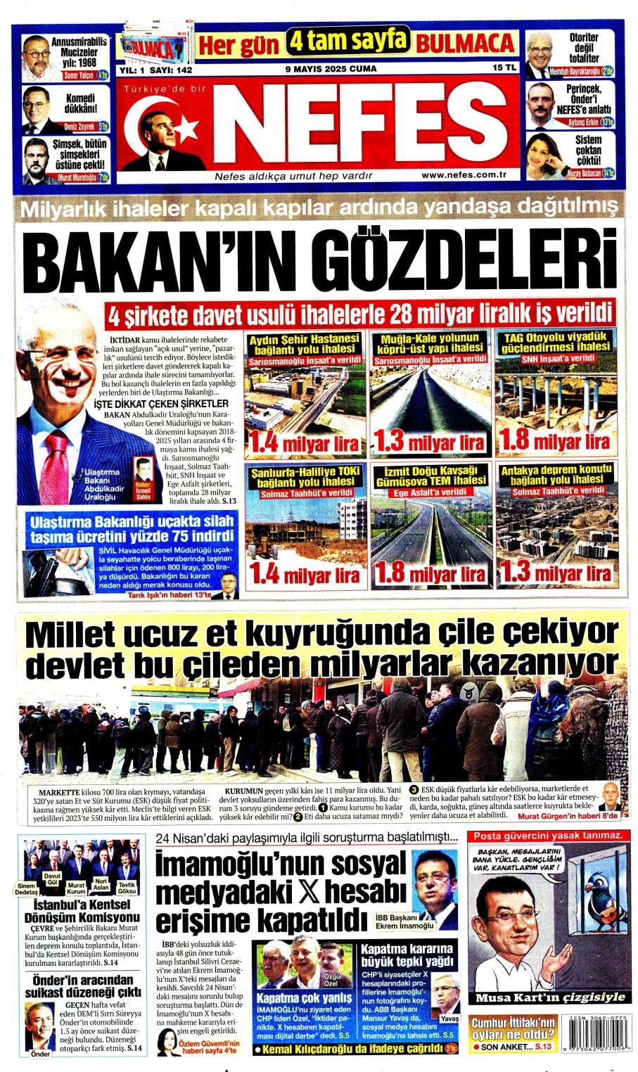 Nefes Gazetesi Manşetleri