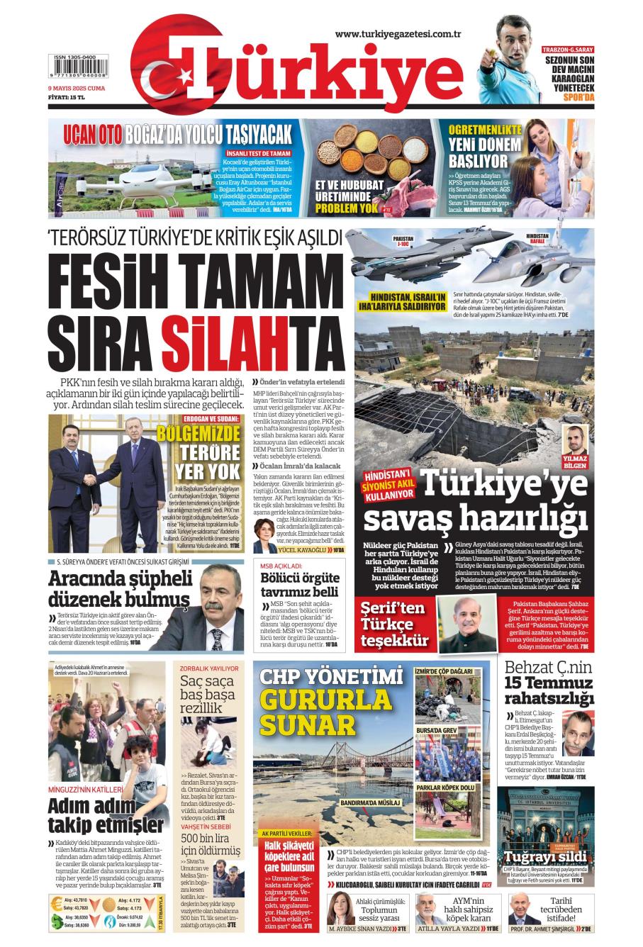 Türkiye Gazetesi Manşetleri