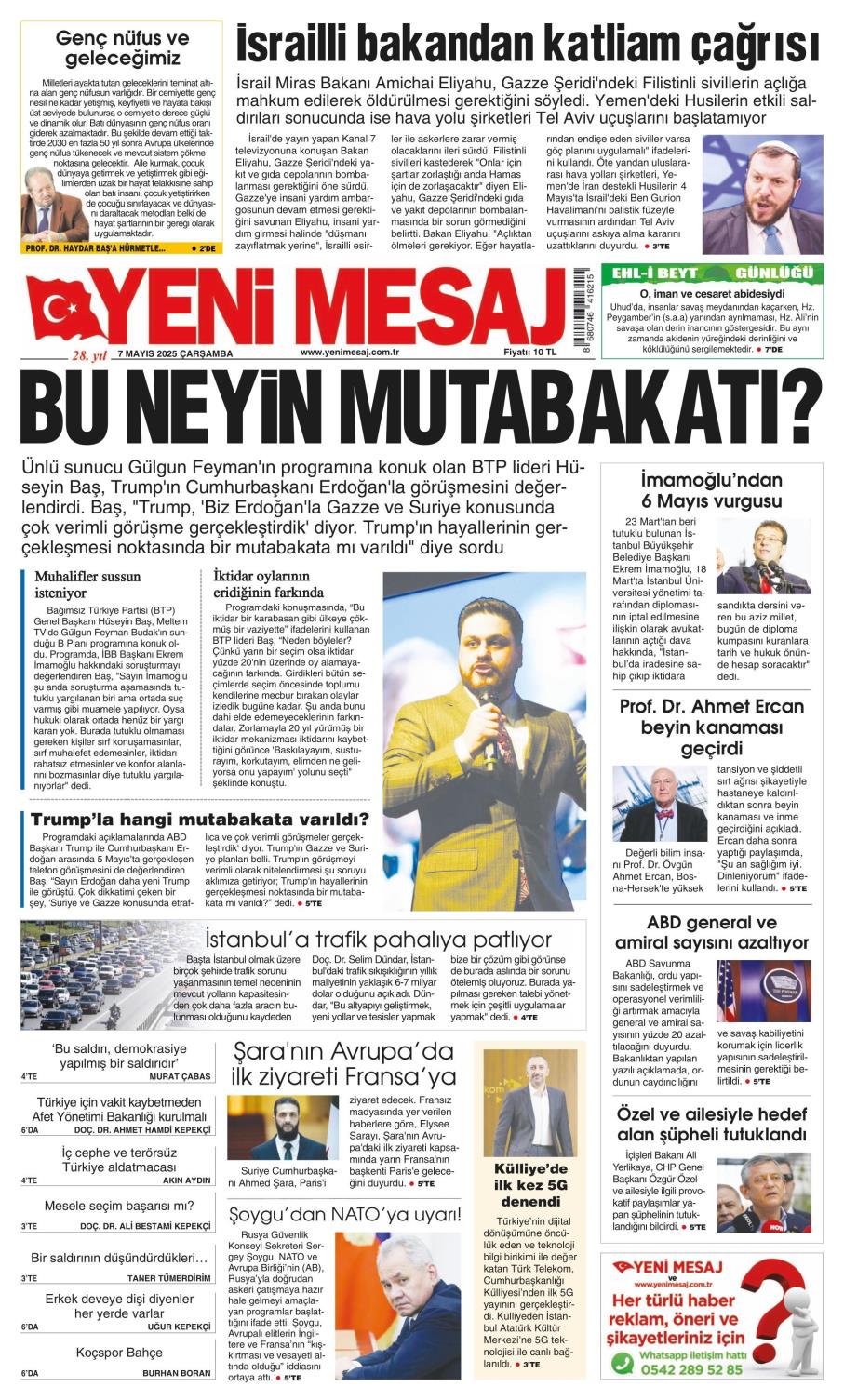 Yeni Mesaj gazetesi oku