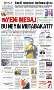 Yeni Mesaj 2025-03-27 Mansetleri